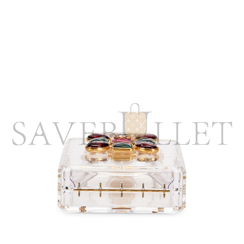 CHANEL MASTER LIMITED EDITION GREEN AND RED GRIPOIX MALTESE PERFUME MINAUDIERE (20*12*4cm) 